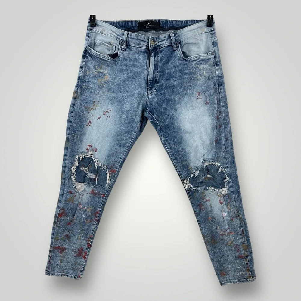 Jordan Craig Legacy‎ Edition Sean Jeans Men's 40x32 Destroyed Painted Distressed